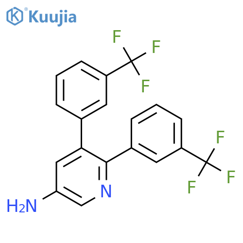5-Amino-2,3-bis(3-(trifluoromethyl)phenyl)pyridine structure
