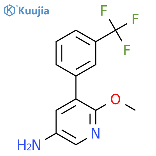 5-Amino-2-methoxy-3-(3-(trifluoromethyl)phenyl)pyridine structure