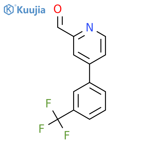 4-(3-(Trifluoromethyl)phenyl)picolinaldehyde structure