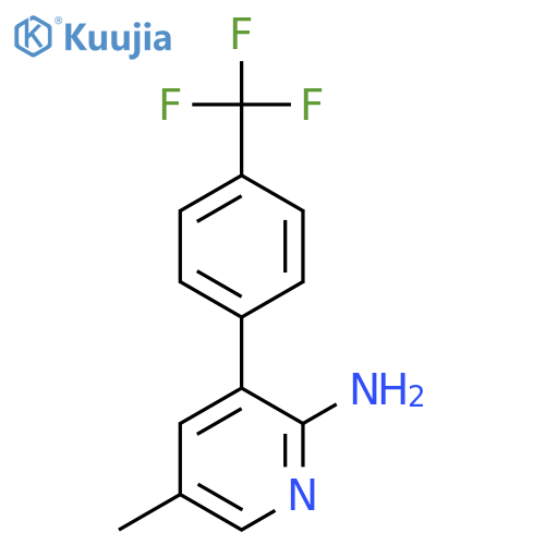 5-Methyl-3-(4-(trifluoromethyl)phenyl)pyridin-2-amine structure