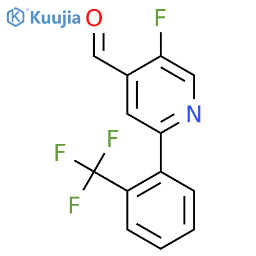 5-Fluoro-2-(2-(trifluoromethyl)phenyl)isonicotinaldehyde structure