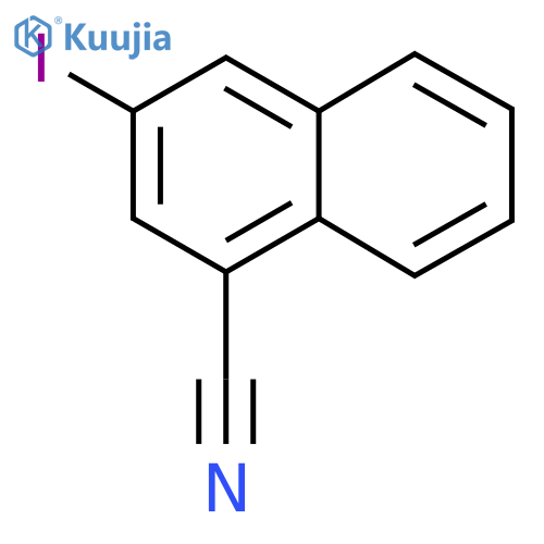 1-Cyano-3-iodonaphthalene structure