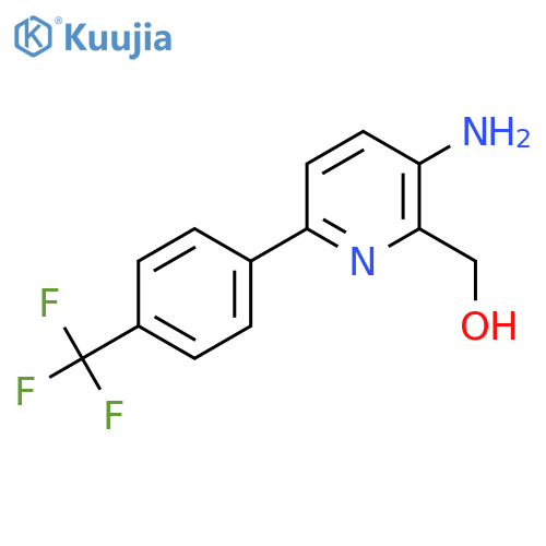 3-Amino-6-(4-(trifluoromethyl)phenyl)pyridine-2-methanol structure