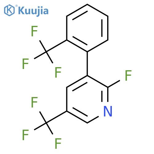 2-Fluoro-5-(trifluoromethyl)-3-(2-(trifluoromethyl)phenyl)pyridine structure