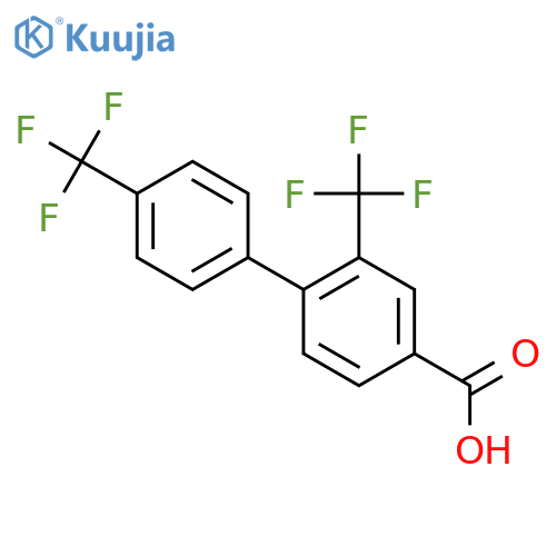 2,4'-Bis(trifluoromethyl)biphenyl-4-carboxylic acid structure
