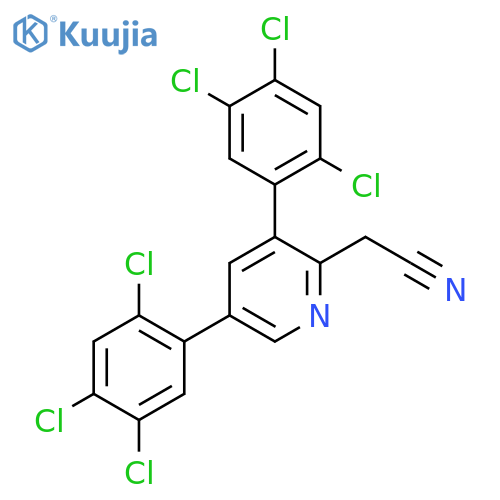 3,5-Bis(2,4,5-trichlorophenyl)pyridine-2-acetonitrile structure