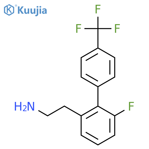2-(6-Fluoro-4'-(trifluoromethyl)biphenyl-2-yl)-ethylamine structure