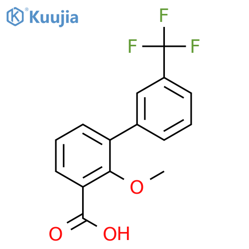 2-methoxy-3-[3-(trifluoromethyl)phenyl]benzoic Acid structure