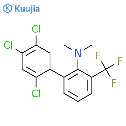 Dimethyl-[2-(2,4,5-trichloro-cyclohexa-2,4-dienyl)-6-(trifluoromethyl)phenyl]-amine structure