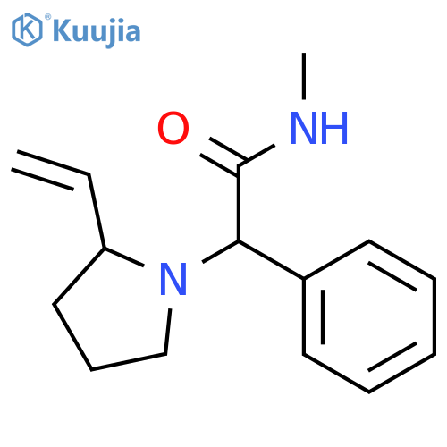 1-Pyrrolidineacetamide, 2-ethenyl-N-methyl-α-phenyl-, (αR,2S)- structure