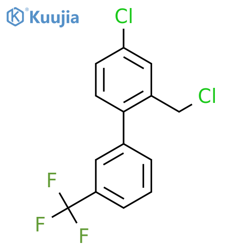 4-Chloro-2-chloromethyl-3'-(trifluoromethyl)biphenyl structure