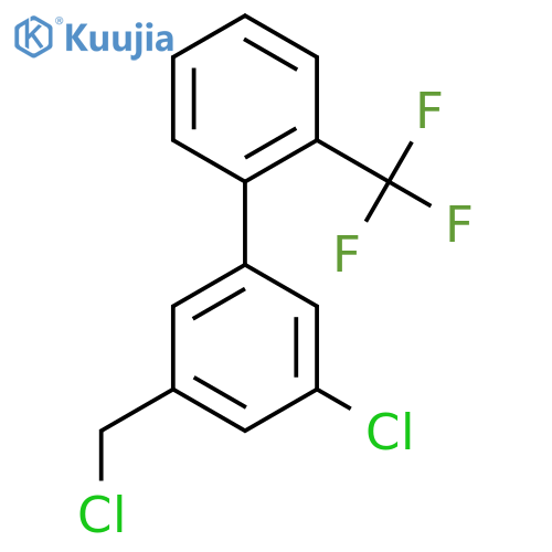 5-Chloro-3-chloromethyl-2'-(trifluoromethyl)biphenyl structure