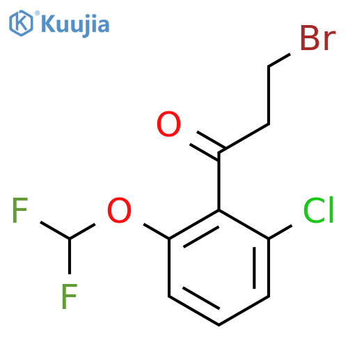 3-Bromo-2'-chloro-6'-(difluoromethoxy)propiophenone structure