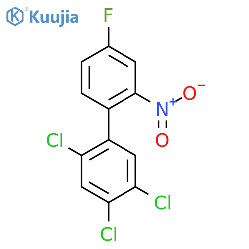 4'-Fluoro-2'-nitro-2,4,5-trichlorobiphenyl structure