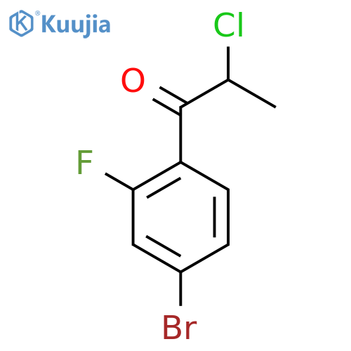 4'-Bromo-2-chloro-2'-fluoropropiophenone structure