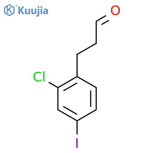 3-(2'-Chloro-4'-iodophenyl)propionaldehyde structure