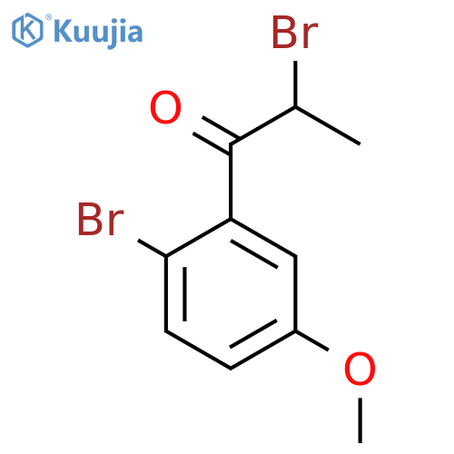 2,2'-Dibromo-5'-methoxypropiophenone structure