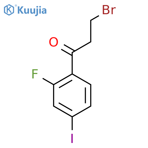 3-Bromo-2'-fluoro-4'-iodopropiophenone structure