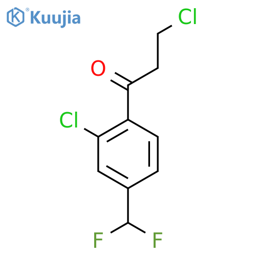 3,2'-Dichloro-4'-(difluoromethyl)propiophenone structure