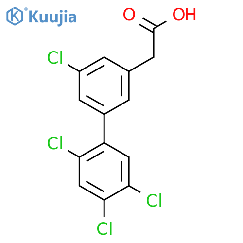 5,2',4',5'-Tetrachlorobiphenyl-3-acetic acid structure
