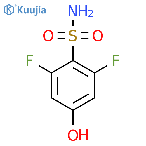 2,6-Difluoro-4-hydroxybenzenesulfonamide structure