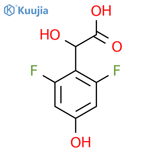 2,6-Difluoro-4-hydroxymandelic acid structure