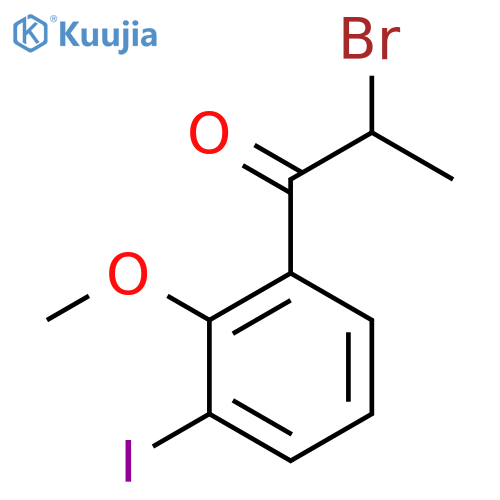 2-Bromo-3'-iodo-2'-methoxypropiophenone structure