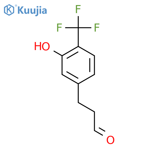 3-(3'-Hydroxy-4'-(trifluoromethyl)phenyl)propionaldehyde structure