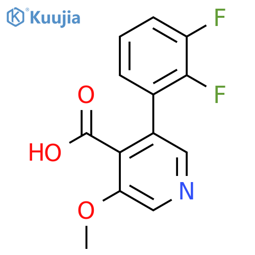 3-(2,3-Difluorophenyl)-5-methoxyisonicotinic acid structure