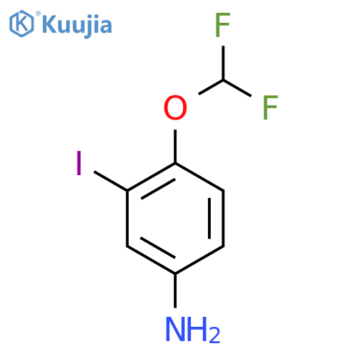 4-(Difluoromethoxy)-3-iodoaniline structure