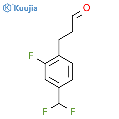 3-(4'-(Difluoromethyl)-2'-fluorophenyl)propionaldehyde structure
