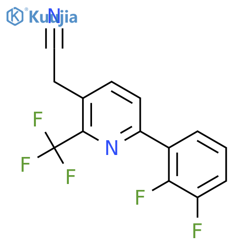 6-(2,3-Difluorophenyl)-2-(trifluoromethyl)pyridine-3-acetonitrile structure