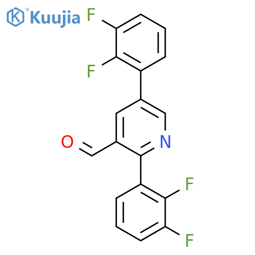 2,5-Bis(2,3-difluorophenyl)nicotinaldehyde structure