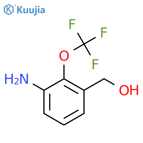 3-Amino-2-(trifluoromethoxy)benzyl alcohol structure