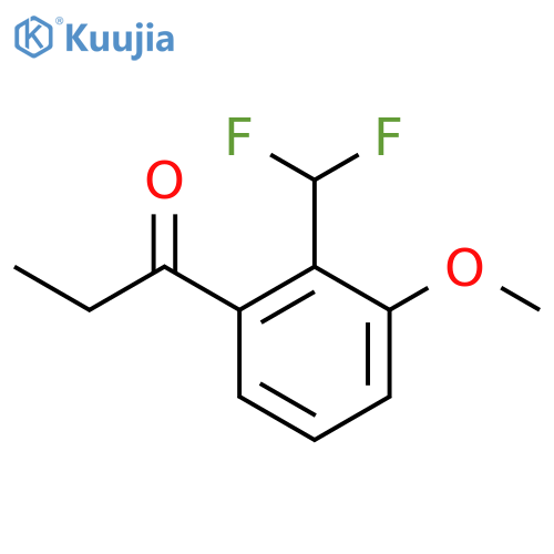 2'-(Difluoromethyl)-3'-methoxypropiophenone structure