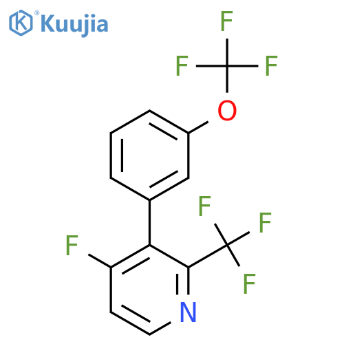 4-Fluoro-3-(3-(trifluoromethoxy)phenyl)-2-(trifluoromethyl)pyridine structure