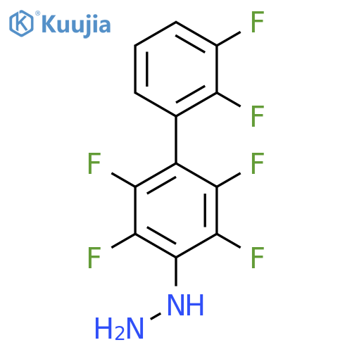 (2,3,5,6,2',3'-Hexafluorobiphenyl-4-yl)-hydrazine structure