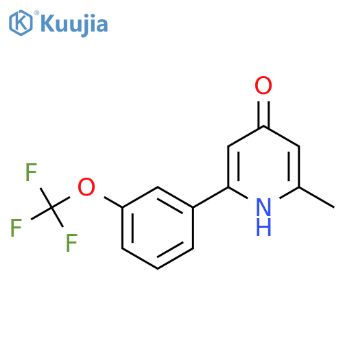 4-Hydroxy-2-methyl-6-(3-(trifluoromethoxy)phenyl)pyridine structure