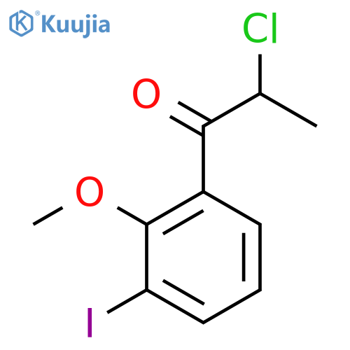 2-Chloro-3'-iodo-2'-methoxypropiophenone structure
