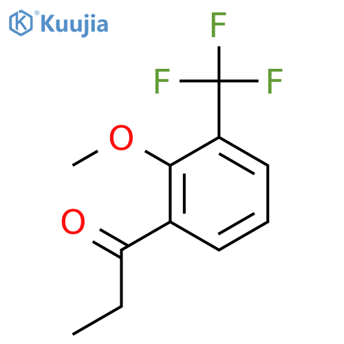 2'-Methoxy-3'-(trifluoromethyl)propiophenone structure