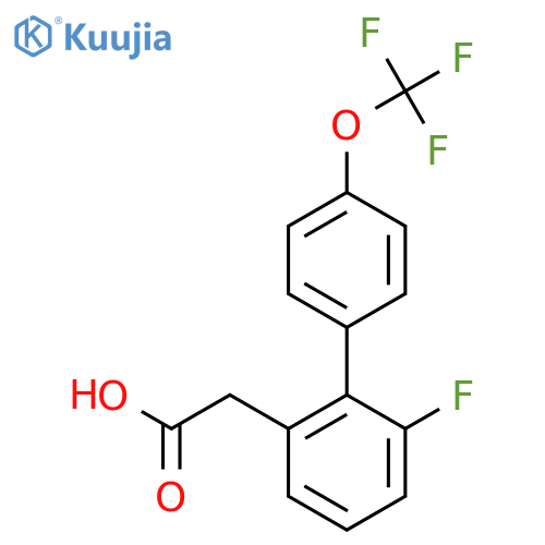 6-Fluoro-4'-(trifluoromethoxy)biphenyl-2-acetic acid structure
