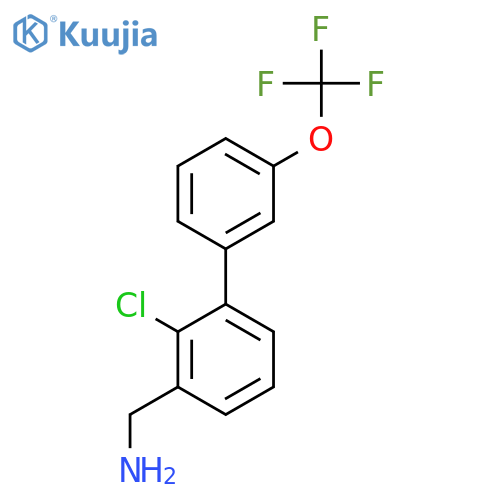 C-(2-Chloro-3'-(trifluoromethoxy)biphenyl-3-yl)-methylamine structure