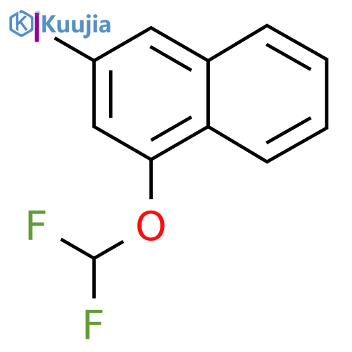 1-(Difluoromethoxy)-3-iodonaphthalene structure