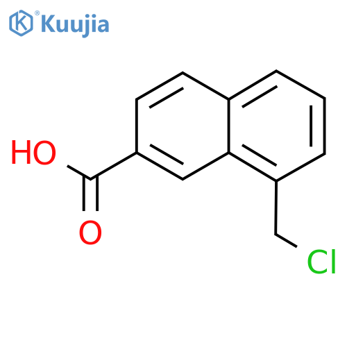1-(Chloromethyl)naphthalene-7-carboxylic acid structure