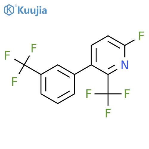 6-Fluoro-2-(trifluoromethyl)-3-(3-(trifluoromethyl)phenyl)pyridine structure