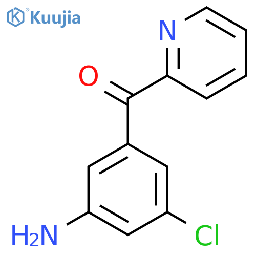 2-(3-Amino-5-chlorobenzoyl)pyridine structure