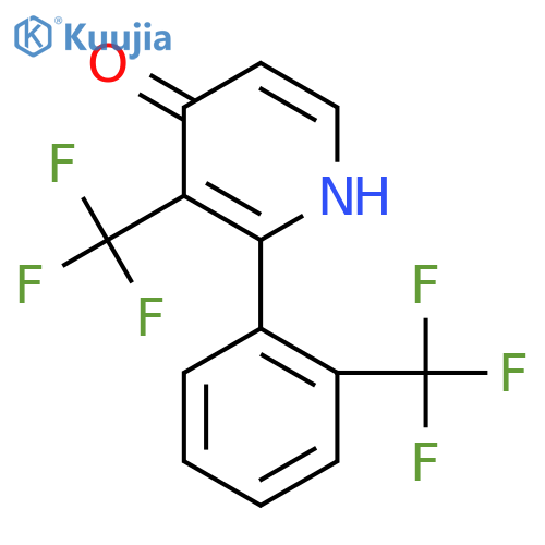 4-Hydroxy-3-(trifluoromethyl)-2-(2-(trifluoromethyl)phenyl)pyridine structure