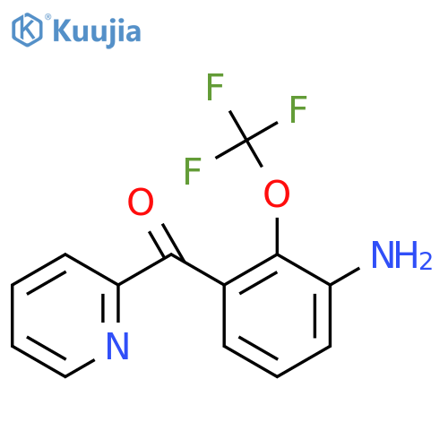 2-(3-Amino-2-(trifluoromethoxy)benzoyl)pyridine structure