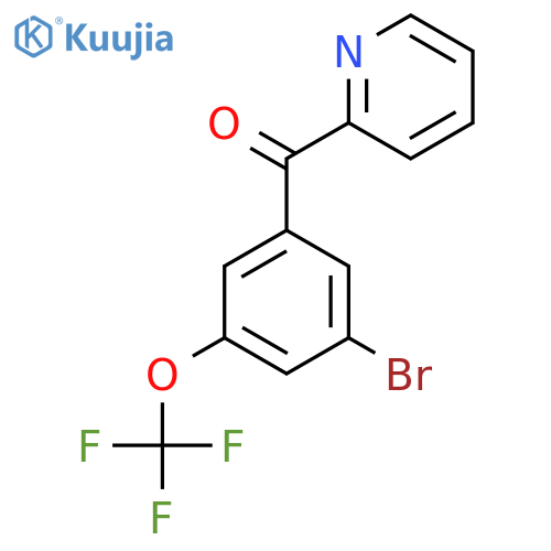 2-(3-Bromo-5-(trifluoromethoxy)benzoyl)pyridine structure