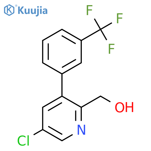 5-Chloro-3-(3-(trifluoromethyl)phenyl)pyridine-2-methanol structure